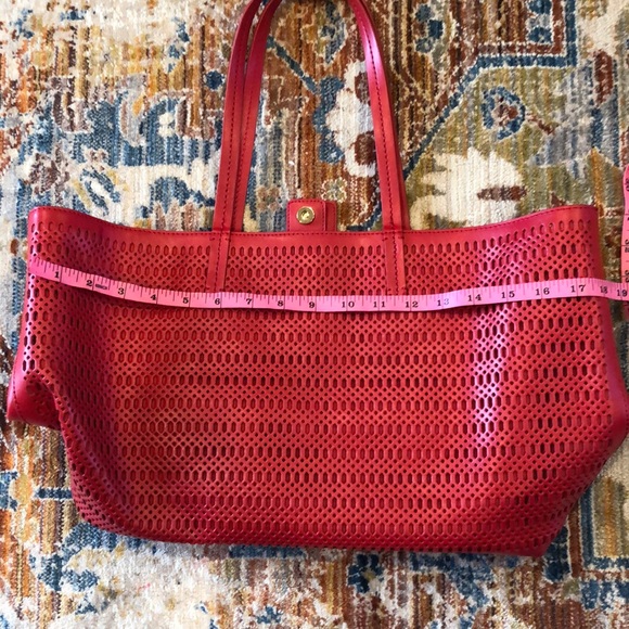 Red Genuine Leather Bag - Picture 7 of 9